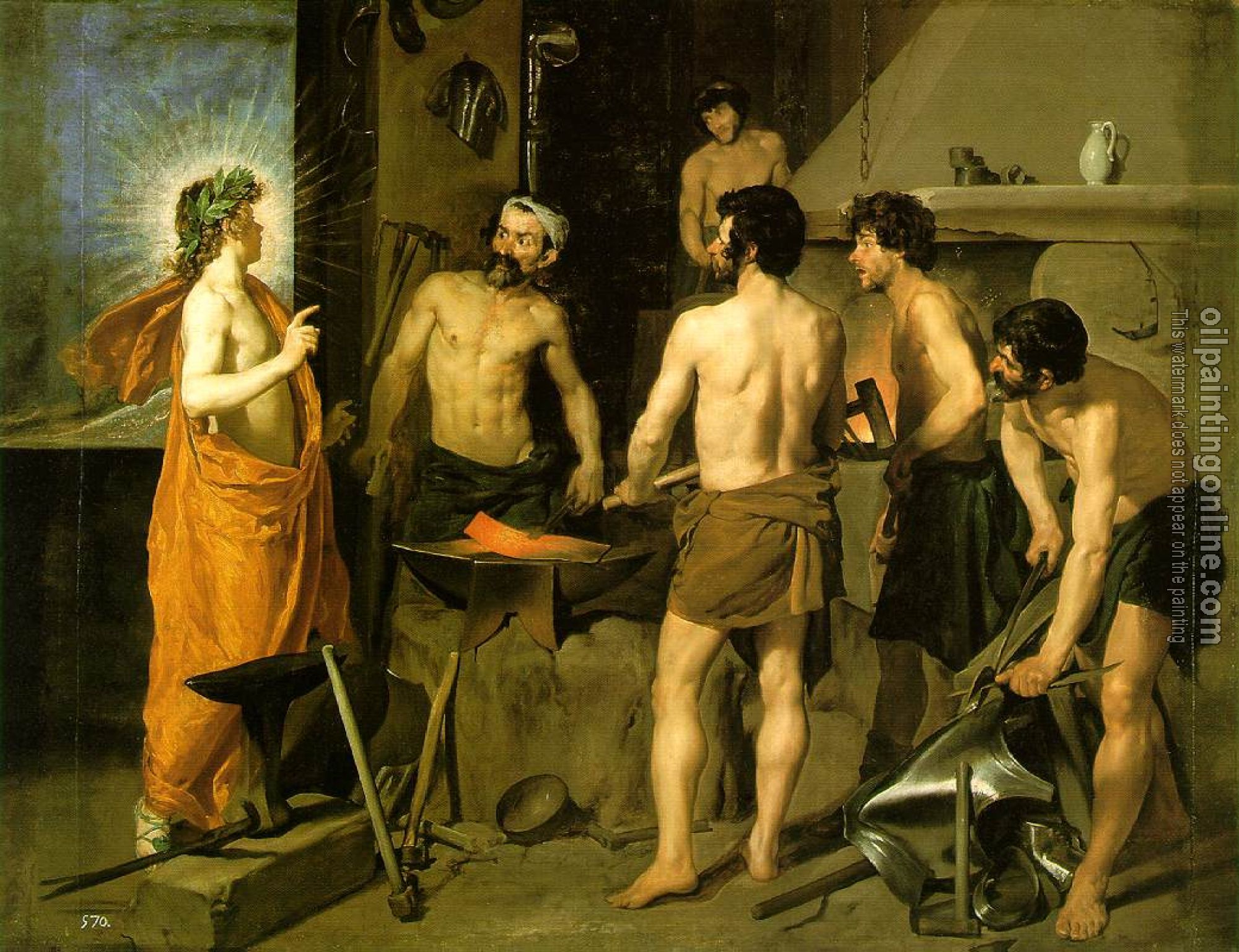 Velazquez, Diego Rodriguez de Silva - The Forge of Vulcan